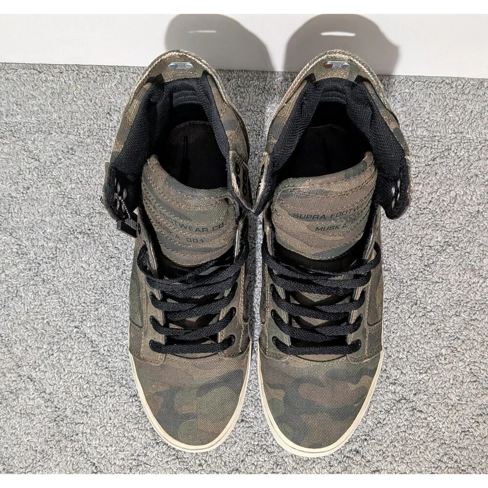 Supra Skytop Sneaker Shoes Mens Size 10 Camo